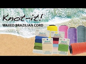 Beadsmith’s Knot It Waxed Brazilian Cord is perfect for knotting.