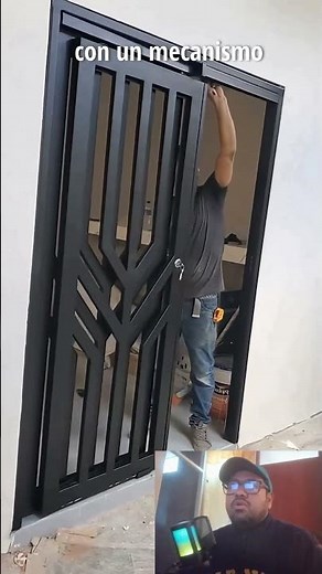 ✅The folding door that opens while taking up much less space! #construction #engineering #home