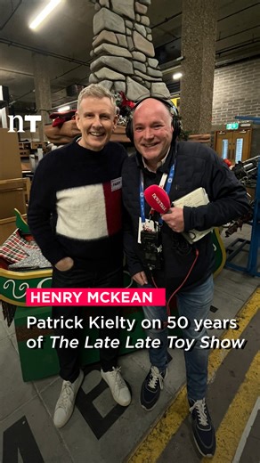 "The fact that we've done it 50 times, and it's still such a cultural phenomenon, it's very special" Newstalk reporter Henry McKean spoke with The Late Late Show presenter Patrick Kielty about the continuing popularity of the Toy Show, 50 years on. | Newstalk