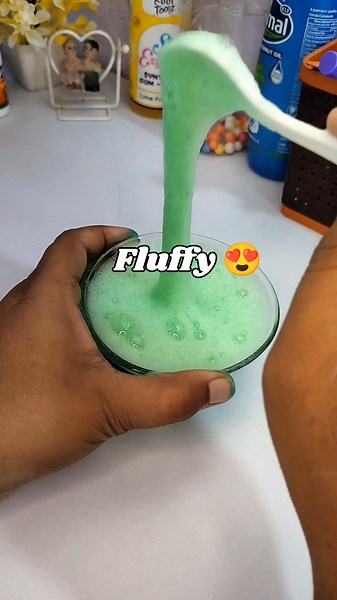 Fluffy 😍 Shampoo Slime 🍧| How to make slime| No Glue slime #trending #shorts #youtubeshorts