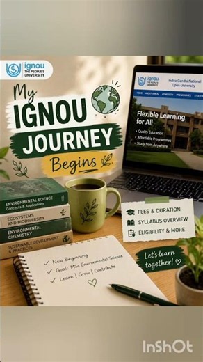 Why I Chose IGNOU MSc Environmental Science 🌍 | Fees, Syllabus & My Journey