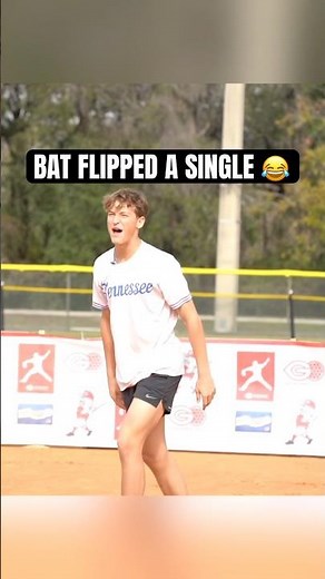 He bat flipped a SINGLE 😭