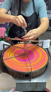 1.7M views · 20K reactions | Unique! Popular Rainbow Crepe - Thai Street Food Price : THB 50~ / USD 1.5~ Location : Sai Tai Center Google map : https://maps.app.goo.gl/JzS4Uj36r1m1Am5B6 #streetfood #thaifood #bangkok | Foodie Mama Office | Facebook