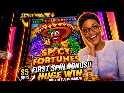 HUGE WIN NEW SPICY FORTUNES 🌶️ SLOT MACHINE 🥳🔥 FIRST SPIN BONUS AFTER BONUS! 🎰💰