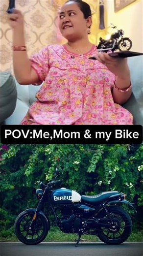 Mom & Bike❤️||Biker's Daily Dose|| #bikelife #shorts #love #funny