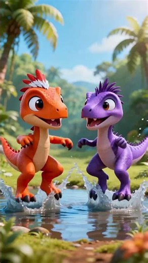 Blaze vs Dash vs Nibbles The Puddle Race 🦖💦