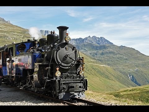 Steam Train over Furka Pass - Part 1