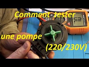 How to test a pump (220/230V)