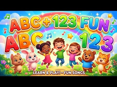 ABC & 123 Learning Song for Toddlers | Fun Alphabet and Number Rhyme