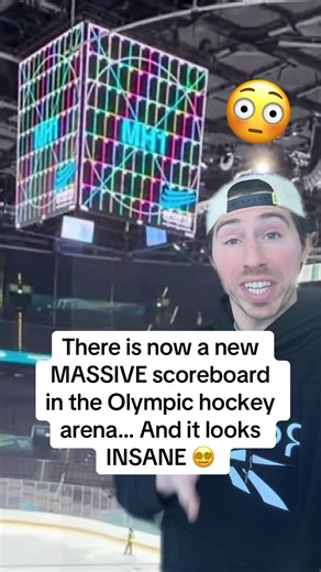 This scoreboard is INSANE 😳… WAY different than the other ones‼️ Are things finally looking… Up?! 🤔🇮🇹 #hockey #nhl #olympics #italy