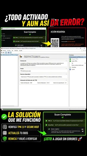 ¿TENÉS TPM 2.0 Y SECURE BOOT ACTIVADOS PERO WARZONE SIGUE DANDO ERROR DE ATESTACIÓN? ✅ SOLUCIÓN 2026