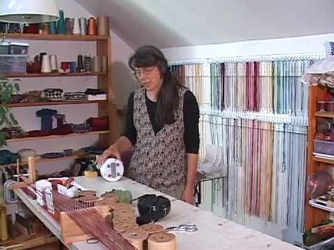 Linda Hendrickson demonstrates making cords