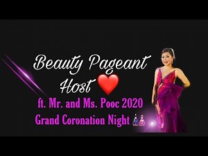 Beauty Pageant Host ft. Mr nd Ms. Pooc 2020 Grand Coronation Night 😊 | Jane Reyes