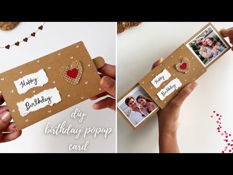 DIY Birthday Popup Card 🎁 | Aesthetic Handmade Gift Idea 💖 | Full Tutorial Step-by-Step