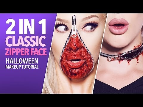 Classic zipper face makeup tutorial (with kit)