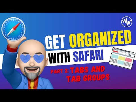 Organize tab groups in safari