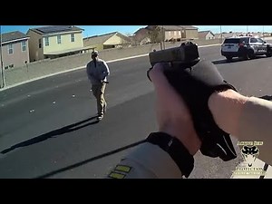 Knife-Wielding Man Charges Officer