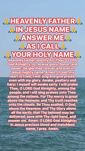 HEAVENLY FATHER, IN JESUS NAME, ANSWER ME AS I CALL YOUR HOLY NAME🙏 | Prayer Faithful