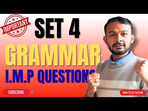 V.V.I GRAMMAR SET 4 RE-UPLOADED CLASS 12 COMPULSORY ENGLISH #elopeeth #compulsoryenglish #grammar