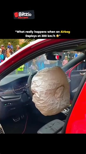 Filled Fact on Instagram: "An airbag works by rapidly inflating during a collision to create a soft, protective cushion that reduces the impact on passengers. When a car experiences a sudden deceleration, sensors detect the crash within milliseconds and send a signal to the airbag control unit. This triggers a small explosive charge that ignites a gas generator, releasing nitrogen or argon to instantly fill the airbag. As the bag inflates, it absorbs energy from the occupant’s forward motion, pr