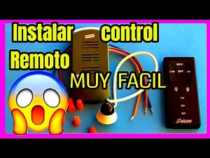 🔴 cambiar e instalar un CONTROL remoto en VENTILADOR de Techo //Paso a Paso 💥💥muy FÁCIL