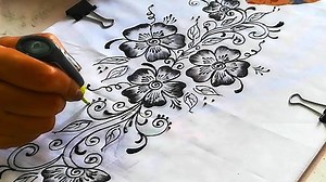 6.1K views · 32 reactions | How to make this Beautiful Liquid Embroidery Design ( Step by Step).. CLICK HERE TO VIEW : https://youtu.be/kMly93p_Olg | Trims & Tassels | Facebook