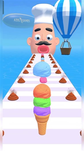 Sandwich Runner vs Stacky Ice Cream Gameplay Speedrun Satisfying #games #satisfying