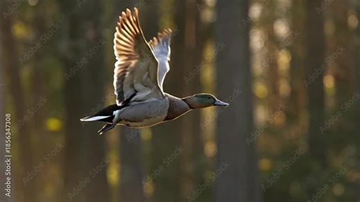 Stunning Flight Sequence of a Duck Captures the Essence of Natural Aerial Movement