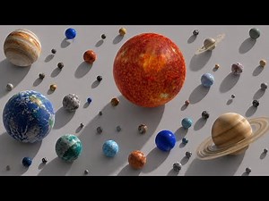 Epic Planet Size Comparison 🌍 | Stunning 3D Solar System View from Below!