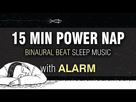 15 Min POWER NAP MUSIC with Alarm for Recharging Deep Power Nap & Focus | Mindfulness Meditation