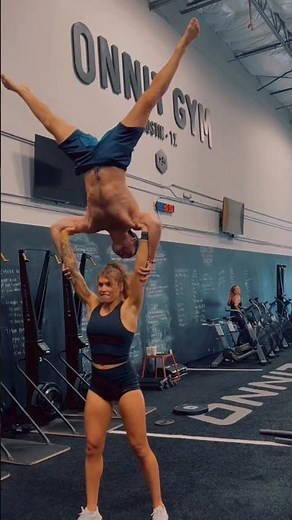 strong girl lift carry her male friend so easily#liftaguychallenge #fitness #workout