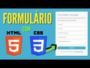 Criando Formulário de Contato com HTML e CSS (Front End)