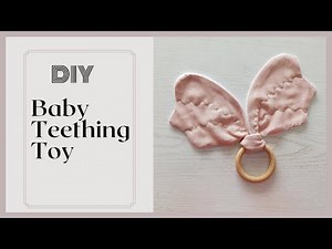 diy wooden teether, cuddle baby toy, teething toy, baby, baby burp, muslin cotton baby, diy, diy sew