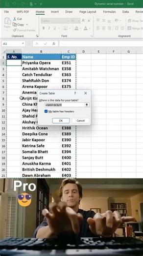 One formula = automatic numbering 🚀Excel formula every user should know 🔥