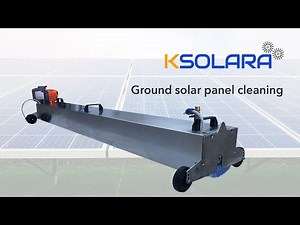 Solar panel ground mount cleaning - Ksolara "California" model