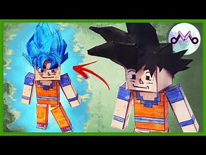 DIY | How to Make Minecraft Goku! (Papercraft) DBS