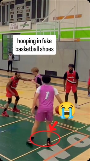 whydna on Instagram: "i tried to drop 20 pts in FAKE basketball shoes 🤦 #whydna #fashion #streetwear #basketball #pickups"