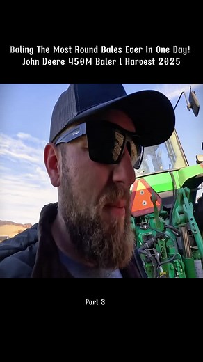 Baling the Most Round Bales Ever in One Day! John Deere 450M Baler | Harvest 2025 #baling #most #round #bales #ever