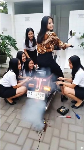 She's alive! Old moped runs after repair 🛵"