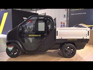 2022 Tazzari Minimax CUBO EV Mini Car Walkaround Eicma 2021