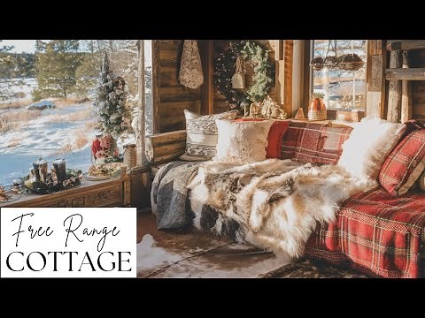Christmas at the Cabin 🎄 Cozy Christmas Decor Inspiration & Relaxing Christmas Music
