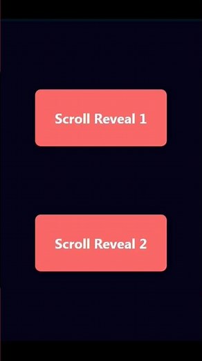 Tricks : 49/100 Scroll Reveal Animation | HTML CSS JS