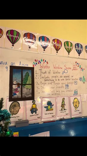 Winter window scenes❄️☃️ #studentteacher #primaryschoolteacher #primaryteaching #primaryschool #lessonideas #artsandcrafts ##