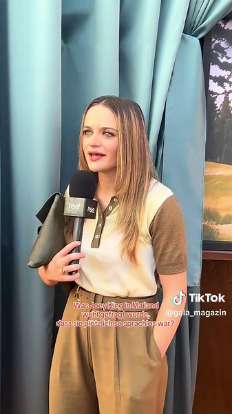 Joey King Speechless in Milan During Kissing Booth Event