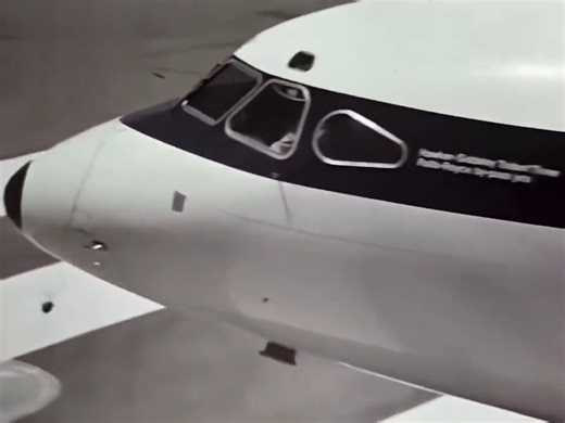 Promotional film for the Hawker Siddeley HS-121 Trident 3. Engineers decided to add a fourth engine in the tail, the tiny Rolls-Royce RB162 turbojet, fed from its own intake behind a pair of movable doors. The engine added 15 per cent more thrust for takeoff, while adding only 5 per cent more weight, and it would only be used when needed. BEA accepted this design as the Trident 3B, and ordered 26. The first flight was on 11 December 1969 and the aircraft entered service on 1 April 1971. Addition