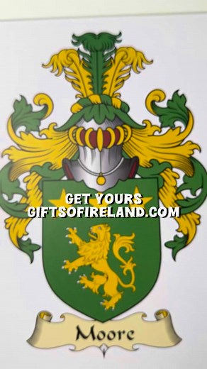 64K views · 572 reactions | Moore family crest 﫡 We can create one for your name, now 30% off: https://bit.ly/familycrestmount | Gifts of Ireland | Facebook