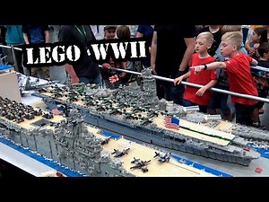 Huge LEGO WWII Ships! Battleship Yamato, USS Hornet, USS Yorktown, Destroyer Yukikaze