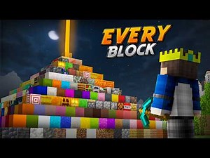 I Build A BEACON Using EVERY BLOCK In Minecraft Hardcore...