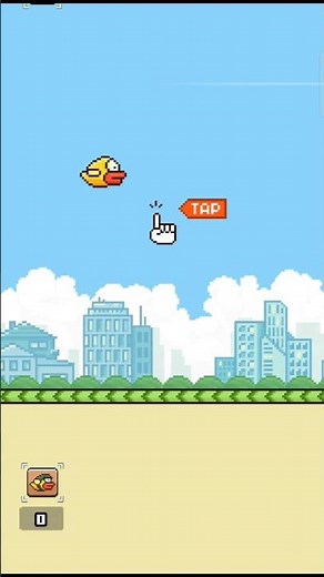 Quest Completed: 20 Pipes in Flappy Bird! 🎮🏆 #flappybird #flappybirdchallenge