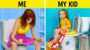 🚽 toilet hacks for parents, their kids and everyone: | 5-Minute Crafts GIRLY